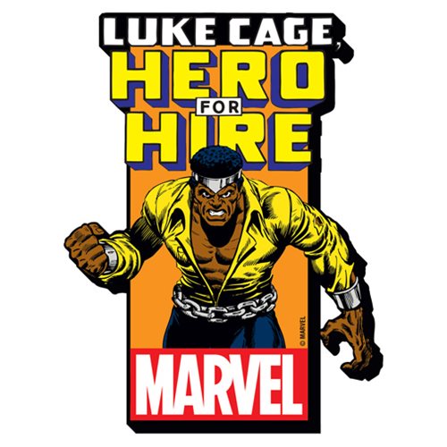 Luke Cage with Comic Logo Funky Chunky Magnet